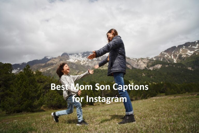 Mom Son Captions for Instagram