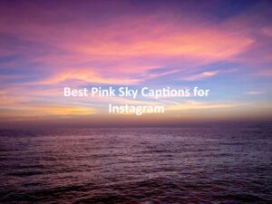 Pink sky captions for instagram
