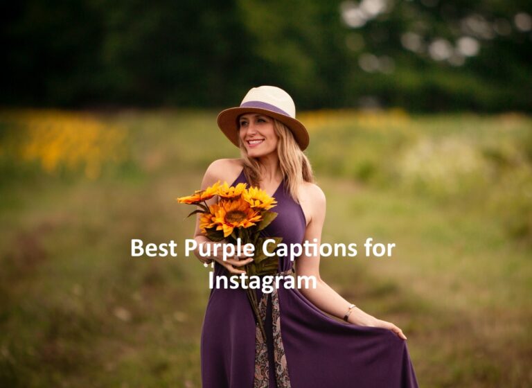 Purple Captions for Instagram