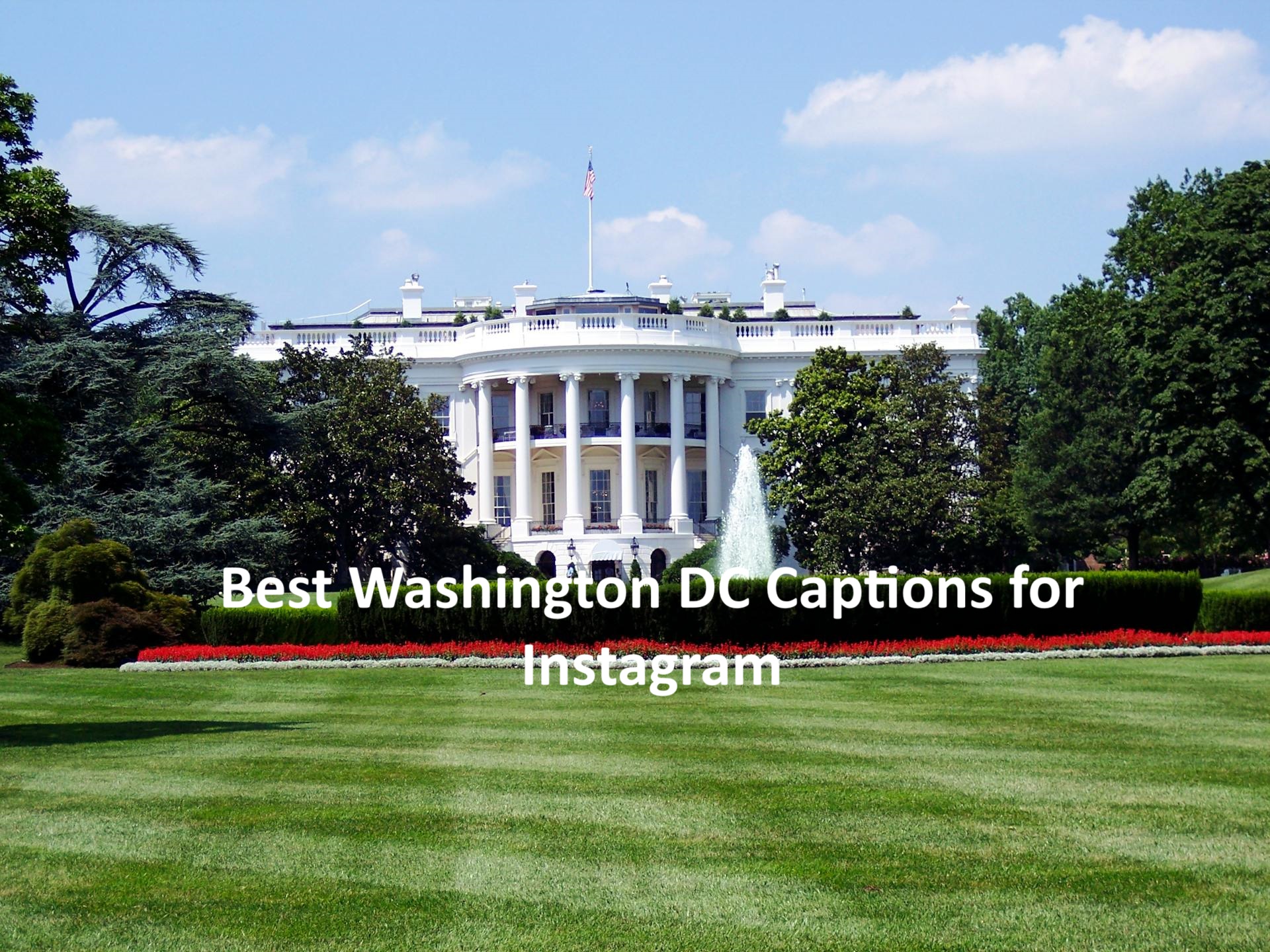 Washington DC Captions for Instagram