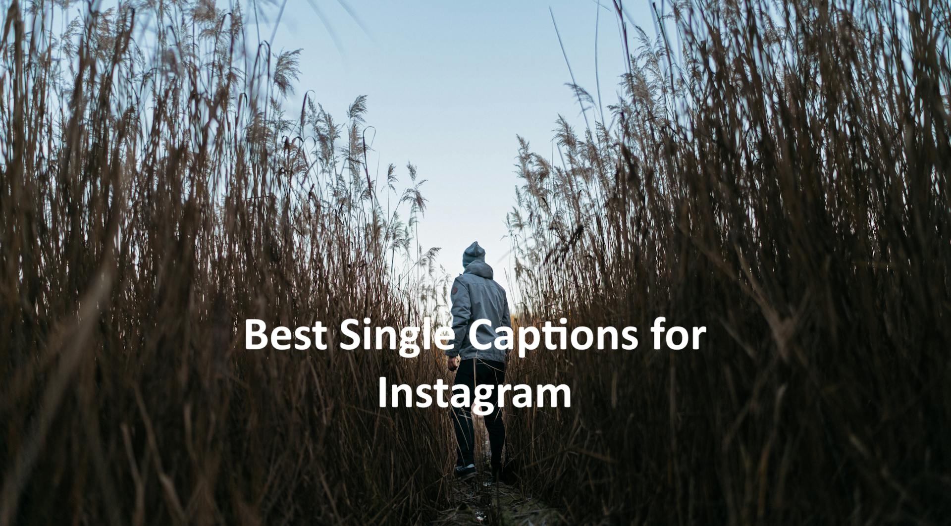 Single Captions for Instagram Photos
